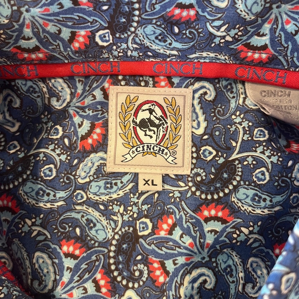 Cinch Multicolor Paisley Button-Up Shirt